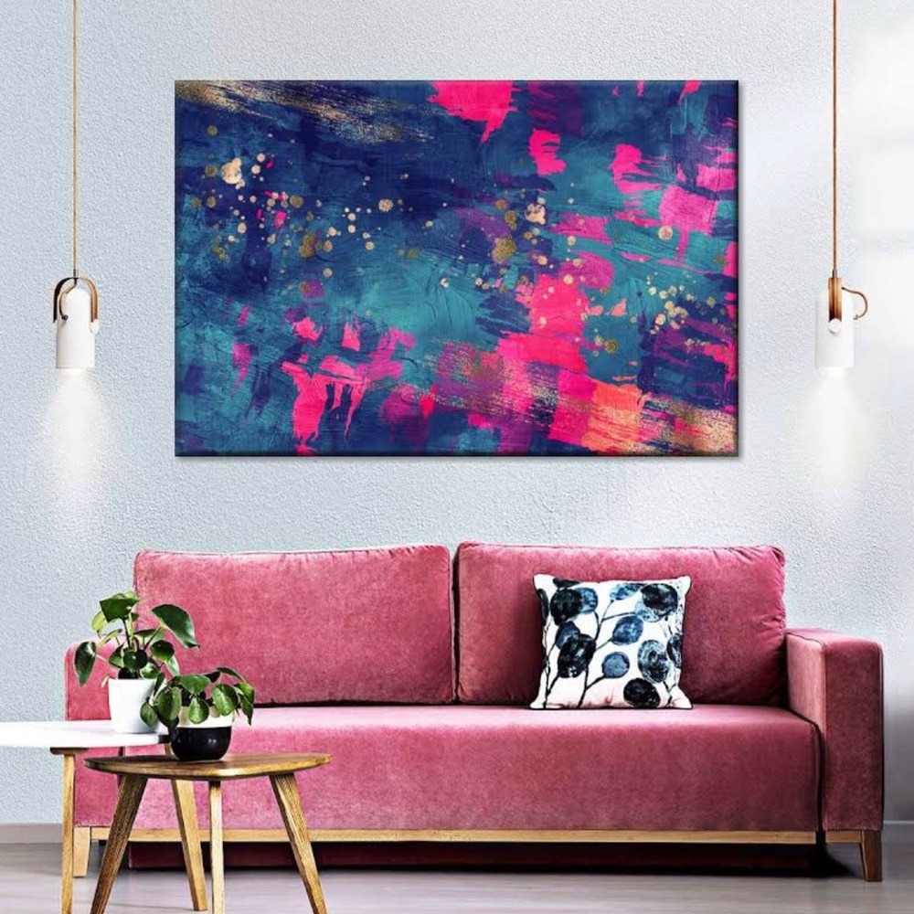 Picture Huge Abstract Colours Piece 37” by 54” (3ft x 4.5ft)